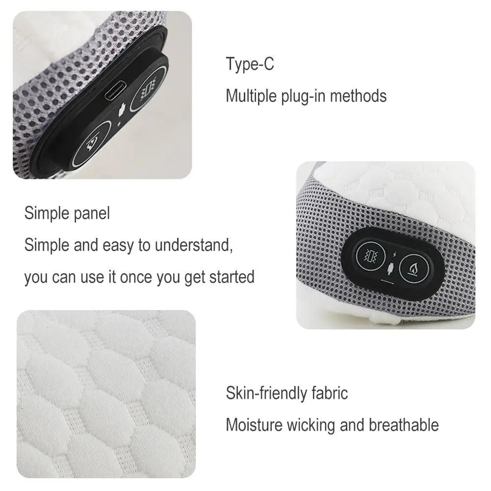 Multifunksjon nakke skulder massasjepute med varmevibrasjon Memory Foam massasjepute