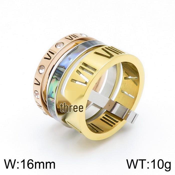 Stylish Roman Letter Multi-Ring Jewelry In European and American Design