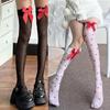 Red Heart Thigh High Stockings Halloween Cosplay Socks Silk Stockings Sheer Over the Knee Socks Tights for Women Girls
