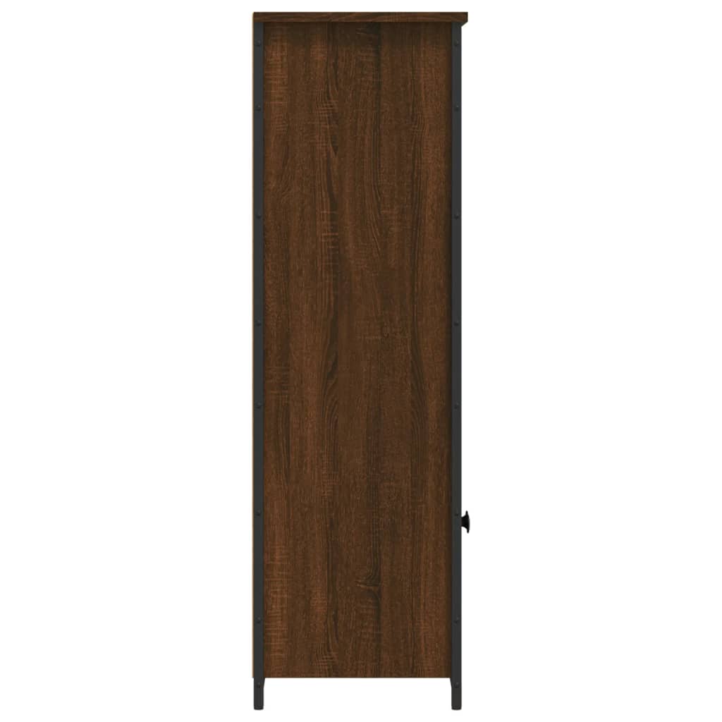 Highboard Brown Oak Effect 62 x 32 x 103.5 cm Engineered Wood