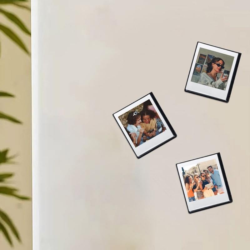 Reusable Blank Photo Insert Magnets Magnetic Pictures Frame Photo Sleeves Easily Change and Stick Wide Photos on Metal