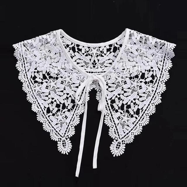 Cuello falso de encaje para mujer, cuello de muñeca, camisa desmontable, cuello falso, blusa, Top, accesorios de ropa para mujer