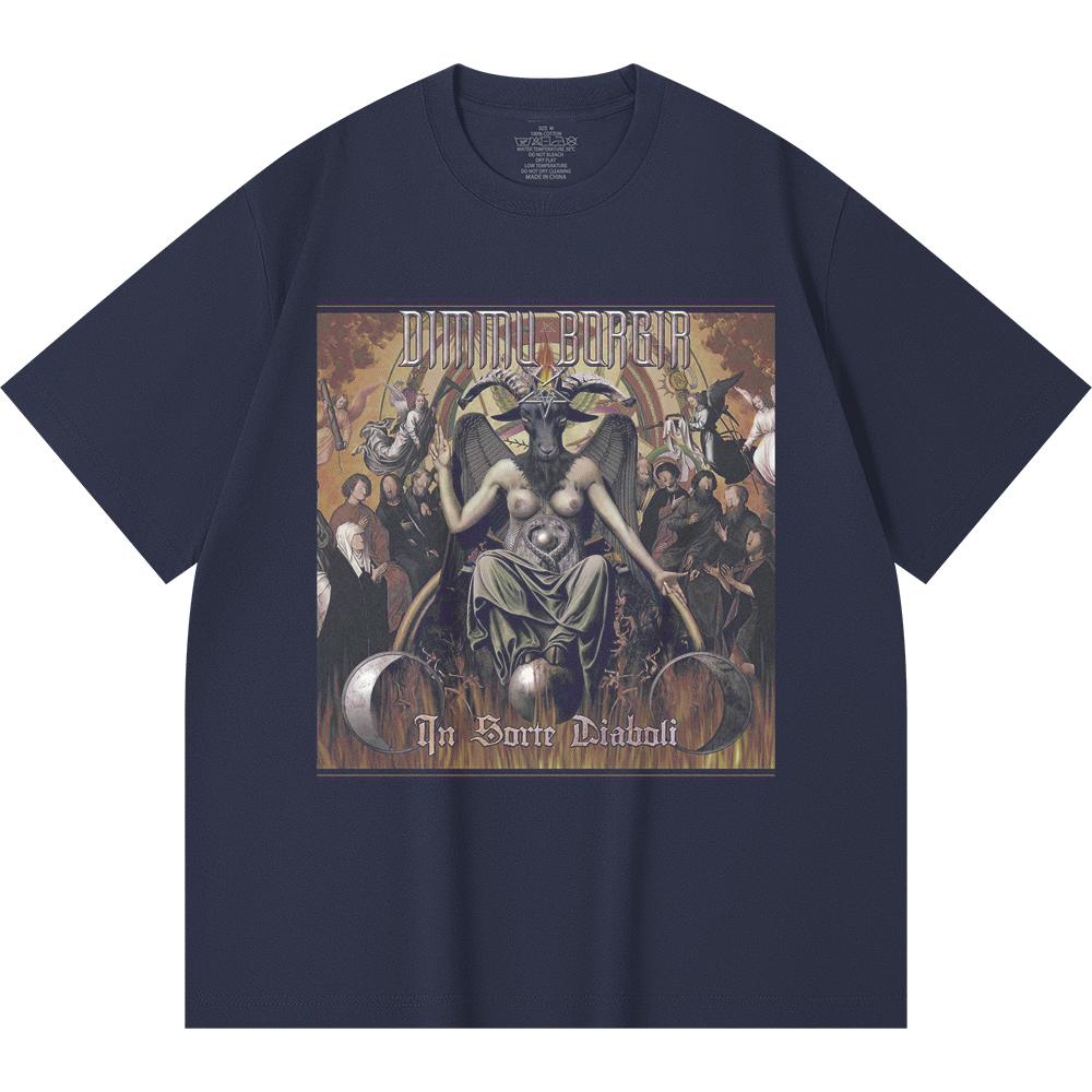 230 g/m² 100% puuvillane Heavy Metal T-särk Rockibändi Popmuusika Prindiga Unisex Raske puuvillane T-särk