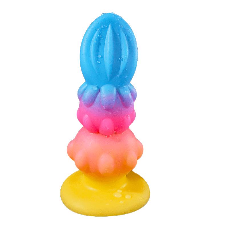 Colorful Calabash Flower Anal Plug - Unisex Self-Stimulator for Adult Intimacy