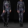 3D Digital Printing Stage Performance Costumes Adults Halloween Events Carnival Theme Party Cosplay Outfit Pretend Game Jumpsuit
