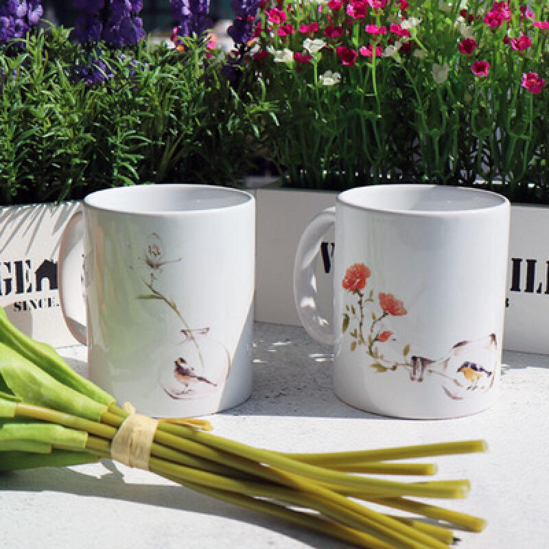 if024-Design Mug 2p-Water Bottle Bird