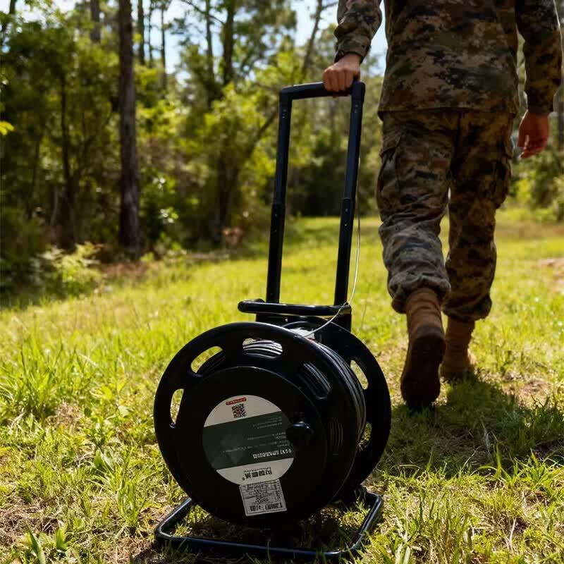 2-Core FC-FC Field Fiber Optic Cable with Dispensing Cart