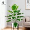 Nordic Style Artificial Green Buddha Hand Leaf Plant for Indoor Decoration