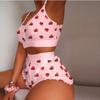 The New Two-Piece Pyjamas with Suspenders Sexy Suspender Pajamas Two-piece Set