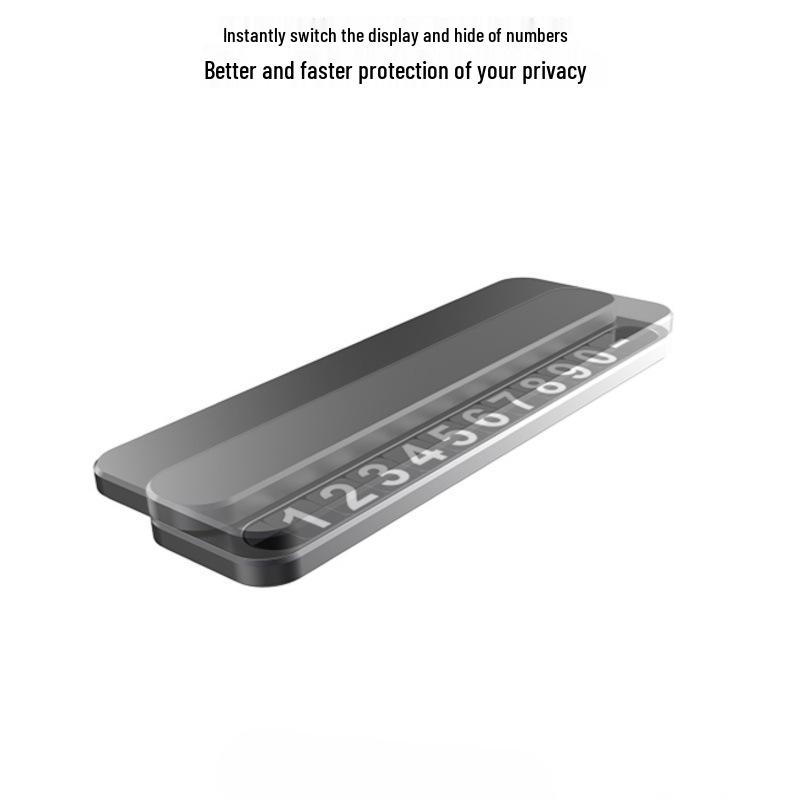 Temporary Parking Mobile Phone Number Car Plate Hidden Ornament