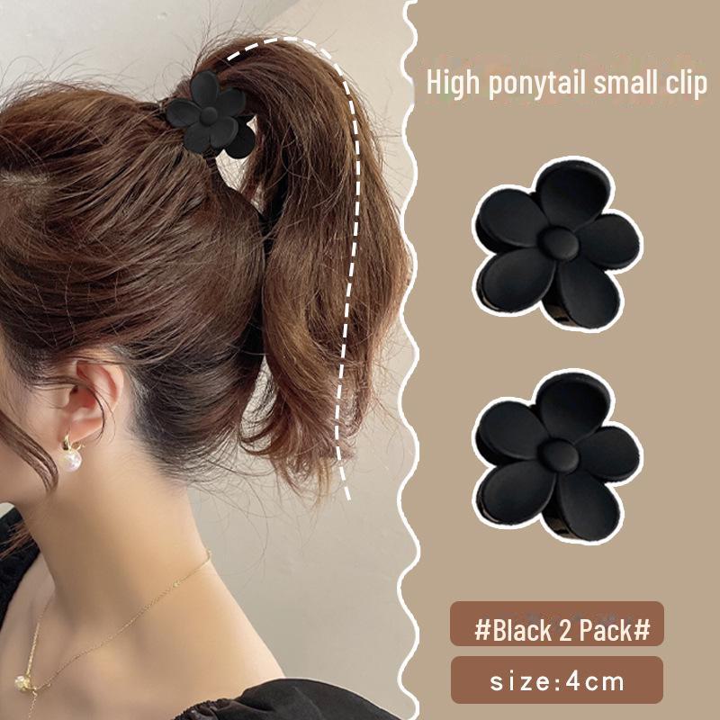 Frosted Flower Anti-Collapse High Ponytail Claw Clip