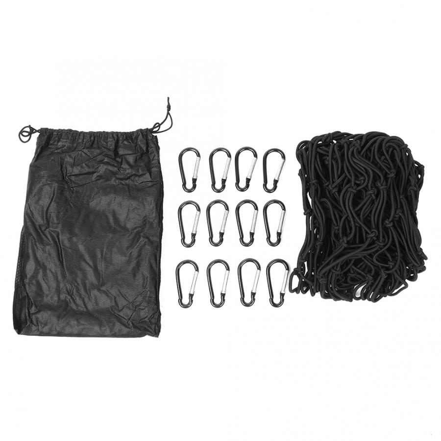 180*120 cm Auto Anhänger Dach Rack Net Elastische Gummi Ladungen Gepäck Lagerung Mesh Organizer Haken universal Dach Gepäck