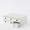 MUJI Recycled Polypropylene Small Item Storage 6 White W11 x x 83904432 Box, Tiers, Gray, Approx. D24.5 H32cm,