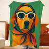 Art a-art d-dog Throw Flannel Throw Blanket, Lightweight Cozy, Durable Washable cute Cool