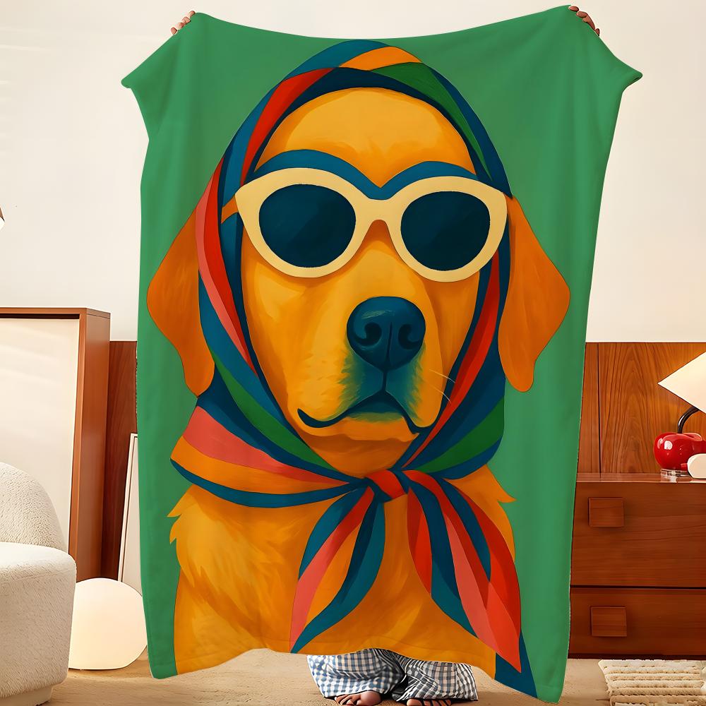 Art a-art d-dog Throw Flannel Throw Blanket, Lightweight Cozy, Durable Washable cute Cool