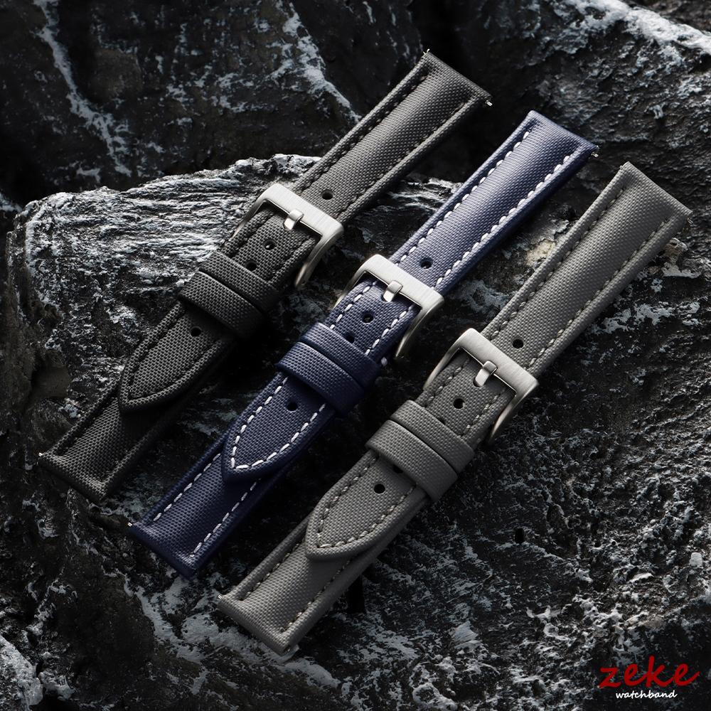 Nylon Canvas Watch Strap 18/19/20/21/22mm for Omega for Blancpain Sailcloth Waterproof Band Quick Release Leather Wrist Bracelet