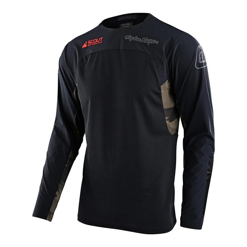 2024 Summer TLD Long-sleeved Downhill Suit Men's and Women's Off-road Motorcycle Cycling Suit Quick-drying New T-shirt Mountain Bike