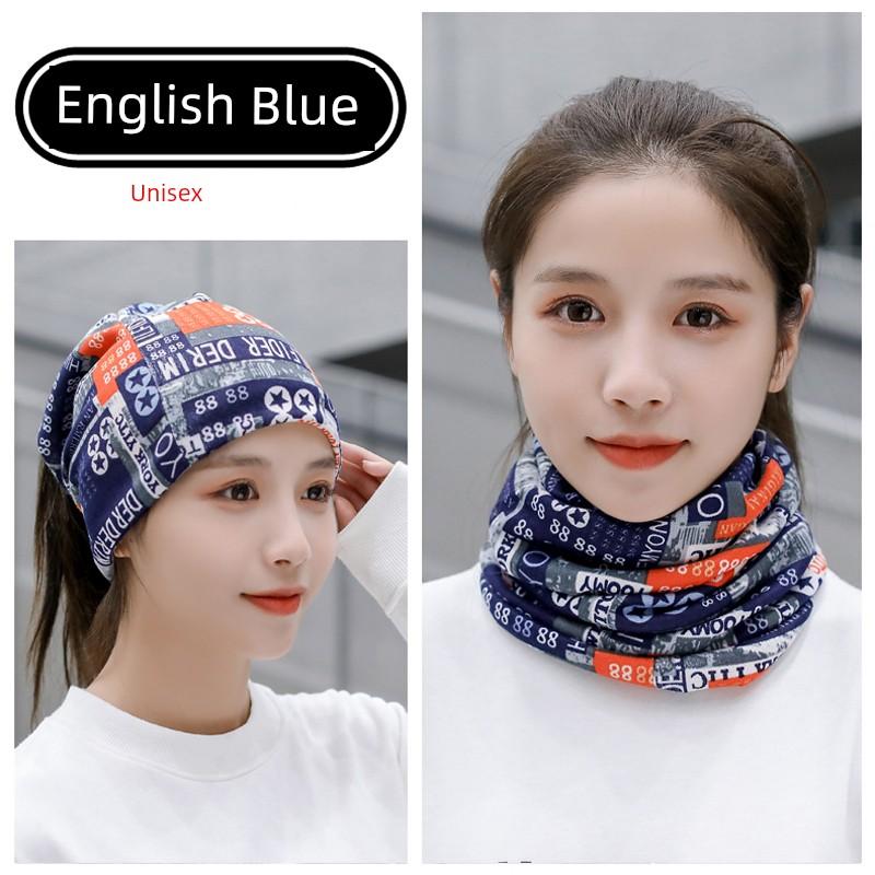 Winter Bib Women's Neck Protection Bandana Outdoor All-Matching Headscarf Cycling Mask Men's Sleeve Cap Windproof Warm Pile Heap Cap