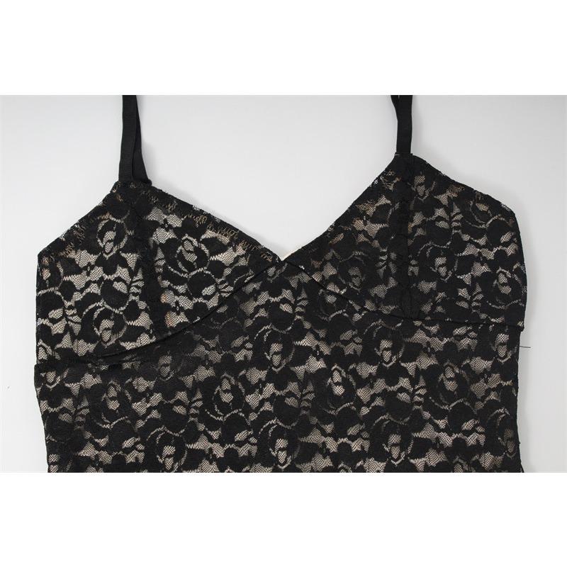 Women's Deep V Fanny Pack Hip Fish Tail Sexy Hot Fashion Party Lace Strap Dress