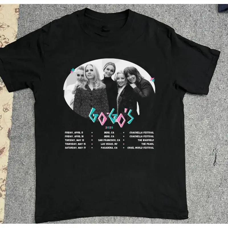The Go Band 2025 Tour Dates Poster T Shirt All Size