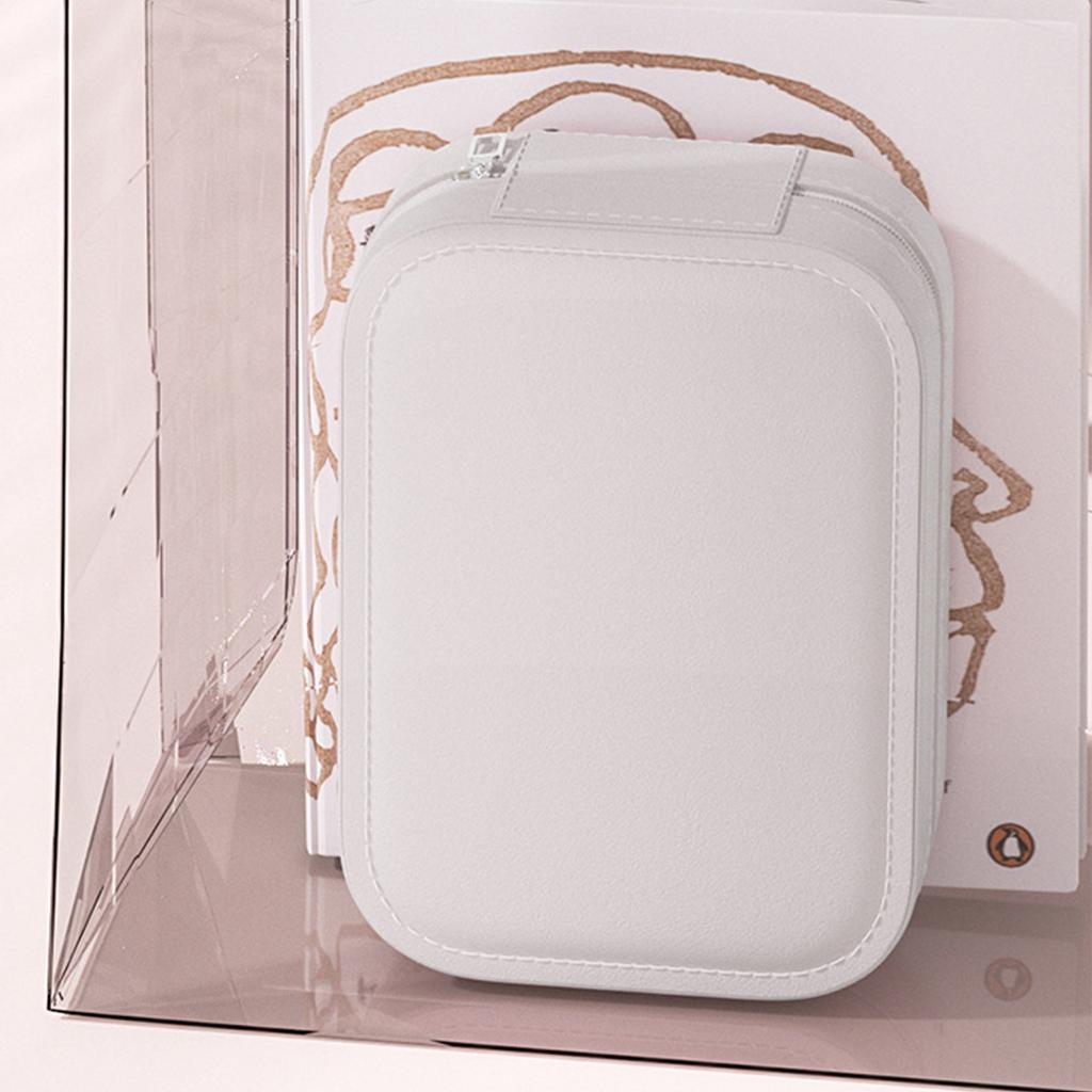 Make-up-Aufbewahrungstasche, LED-Spiegel mit Licht, Kosmetikspiegel, Touch-Steuerung, 3-farbige Beleuchtung, staubdicht