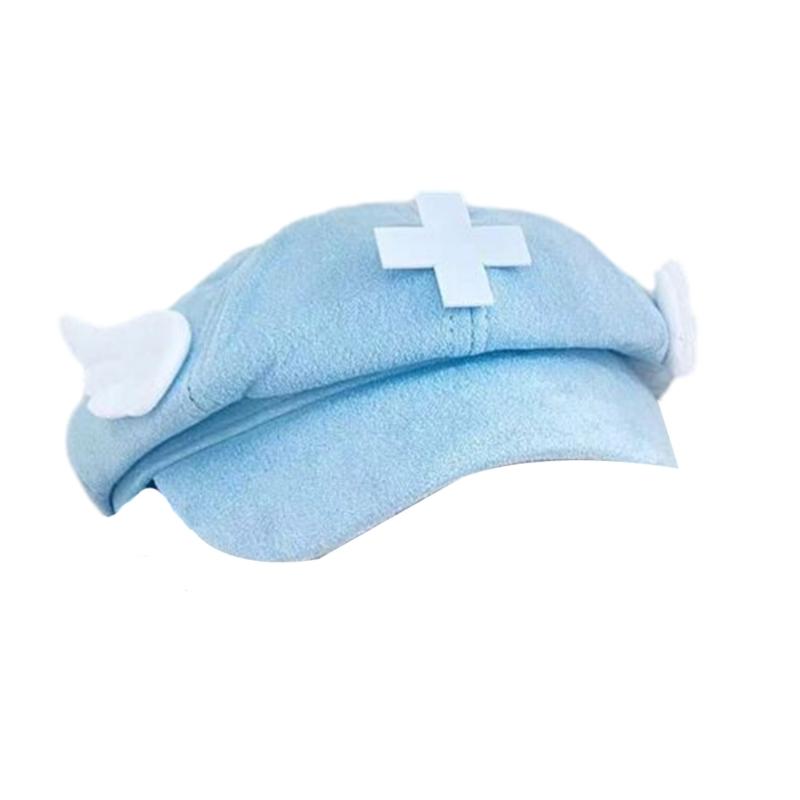 

Девичья шляпа художника Шляпа с короткими полями Французский берет для свиданий Фотографии Субкультура Y2K Головной убор Шляпа художника 1 синий