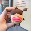 Fun Cartoon Pvc Potato Keychain Stress Reliever Sausage Lips Gift Idea