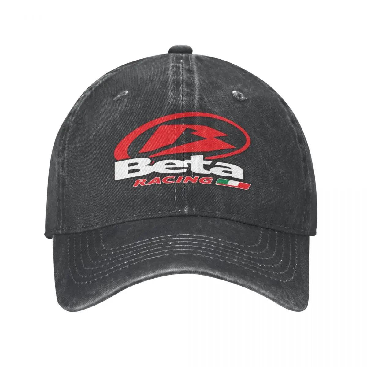 

Винтажная бейсболка Beta Racing унисекс из потертого денима Snapback Hat Moto Motocross Outdoor Всесезонные подарочные шляпы для путешествий Кепка Adjustable чёрный