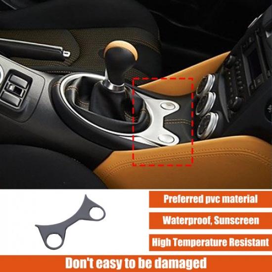 Glossy Black Center Console Panel Trim Sticker For Nissan 370Z Z34 MT 08-20