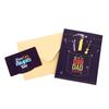 Creative Multicolor Happy Father's Day Greeting Cards with Envelop 3D Pop-Up Card Cartoon Pattern Congratulation Cards Gift