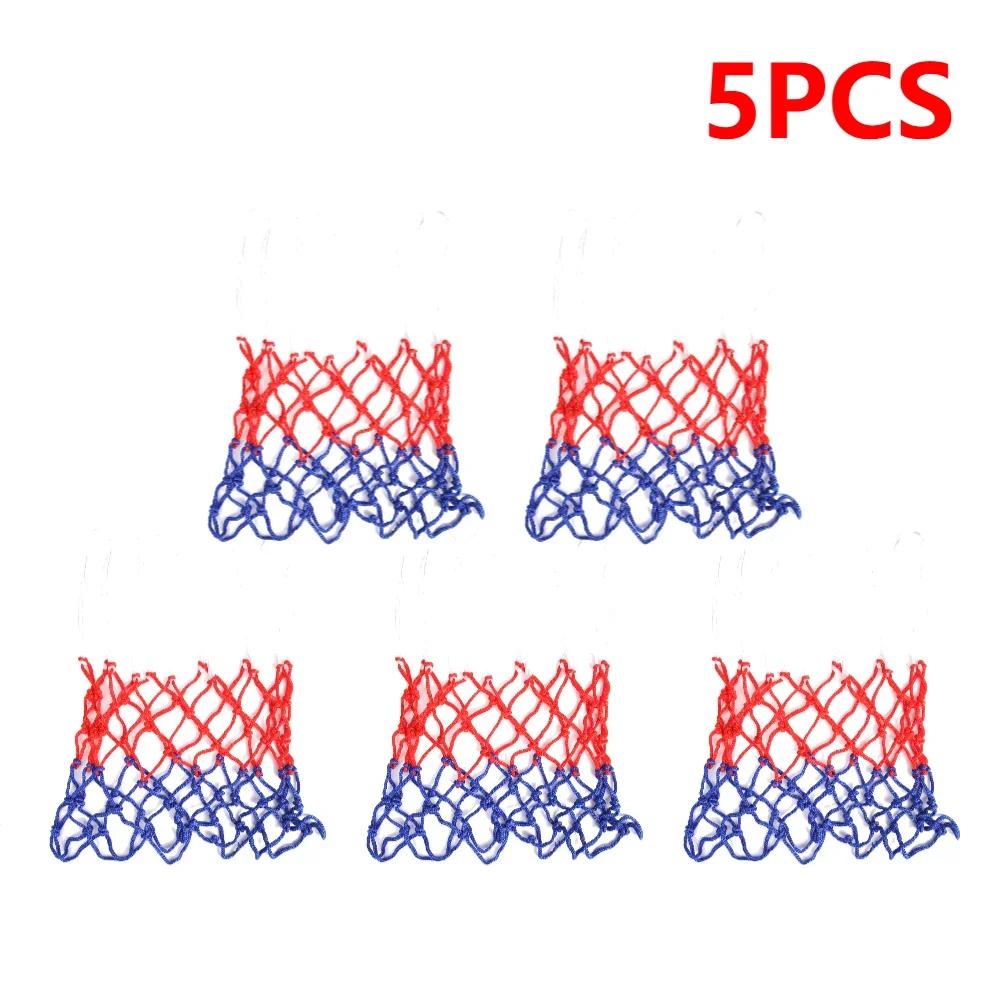 Canestro da Basket Sport all'Aperto Canestro da Basket Rete da Basket Standard Rete in Maglia Resistente alle Intemperie Tricolore Sport e Intrattenimento