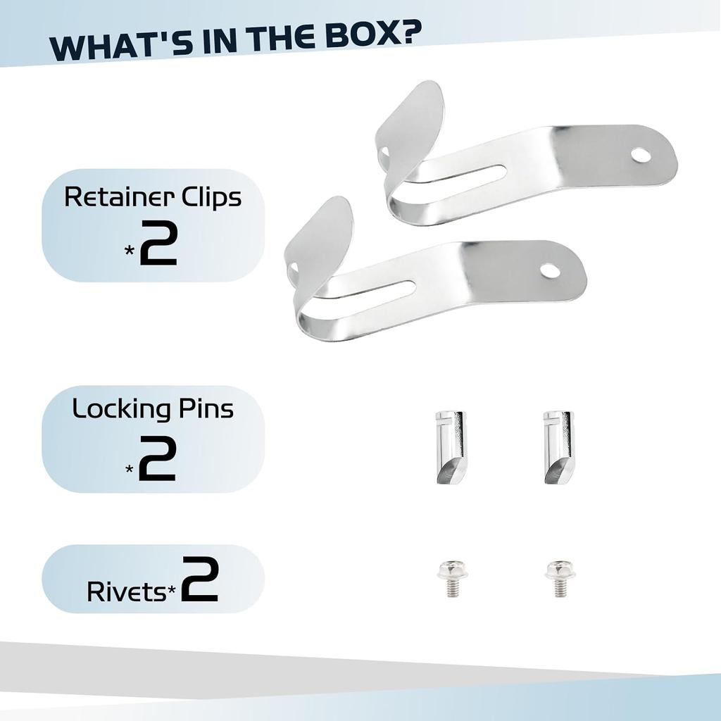 17019 Round Bar Weight Distribution Hitch Retainers Compatible with CURT | RV Trailer Weight Distribution Hitch Repalce Part #17600 or #17601