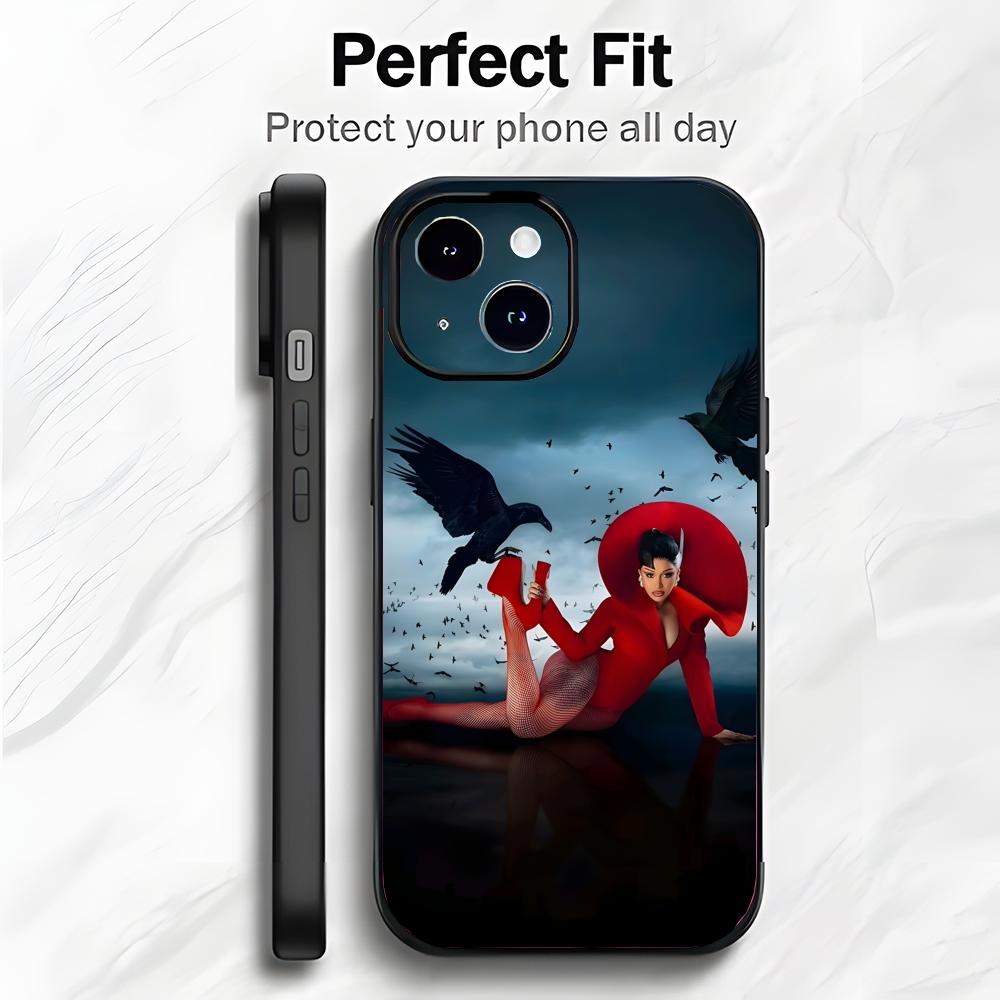 USA Rap Singer C-Cardi B Phone Case Phone Case Soft Packaging Lightweight For iPhone17 16 15 14 13ProMax