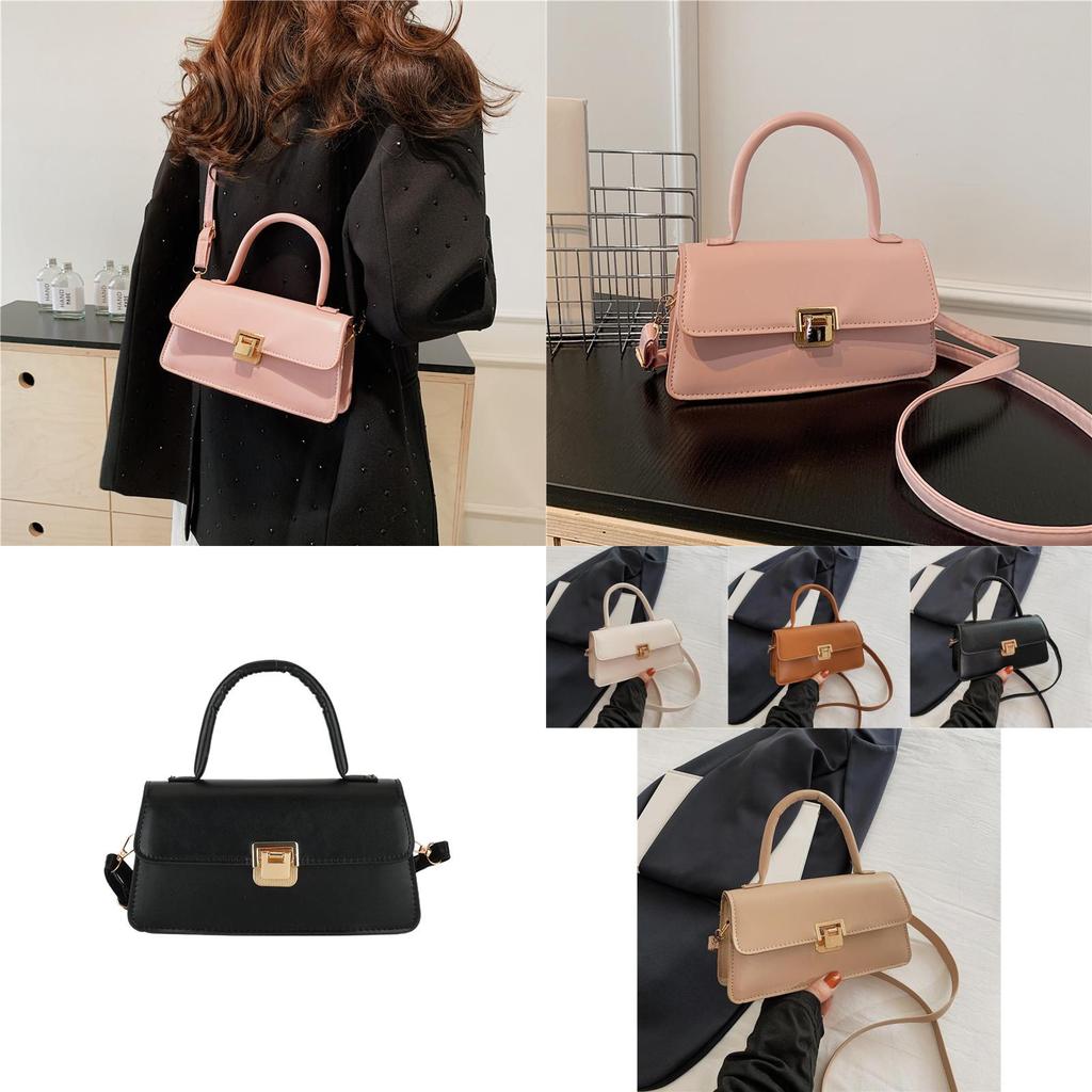 Fashionable Pu Leather Small Square Shoulder Bag For Women Trendy And Retro