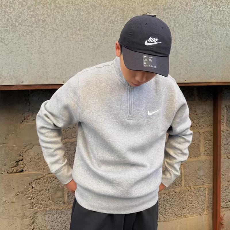 Men's Stand Collar Half-Zip Hoodie - Trendy Spring/Autumn Pullover Top