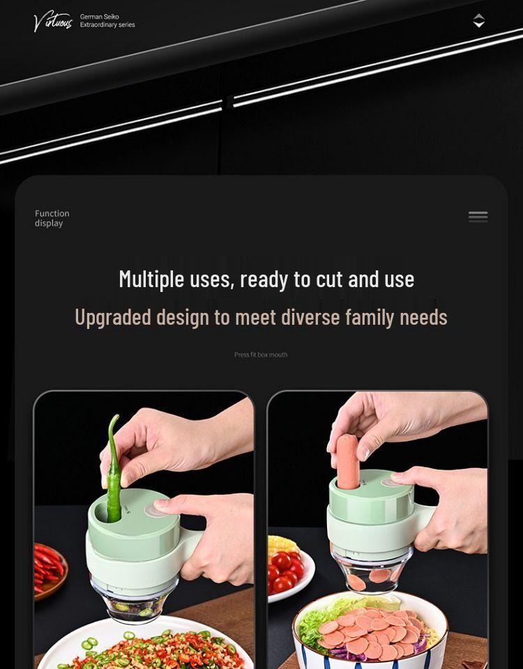 Wireless Electric Mini Vegetable & Garlic Chopper
