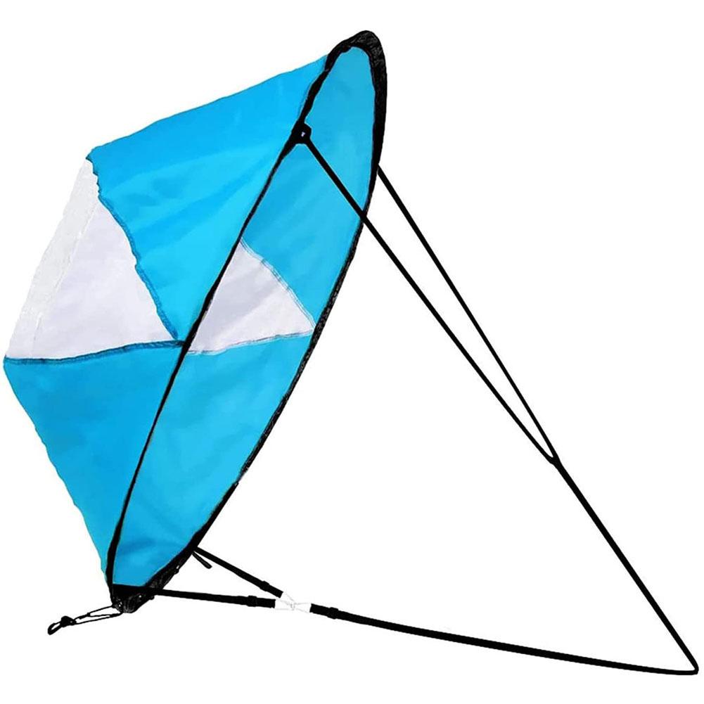1PCS Kayak Downwind Paddle Inflatable Canoe Boat Drift Sails with Clear Window Boat Folding Thruster Fittings