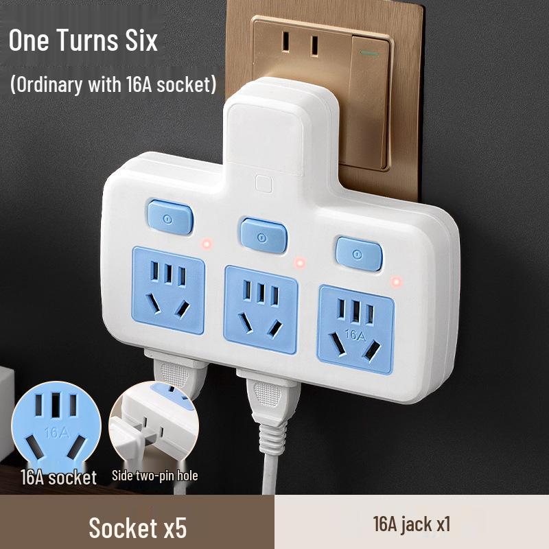 High-Power 16A Multi-Position Socket Board with USB