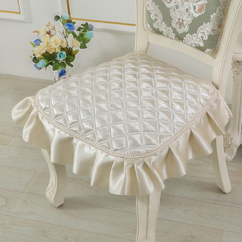

Элегантный кружевной декор 43*45 см, подушка для стула, противоскользящая подушка для сиденья в европейском стиле, домашний декор, обеденный офисный коврик 48*53