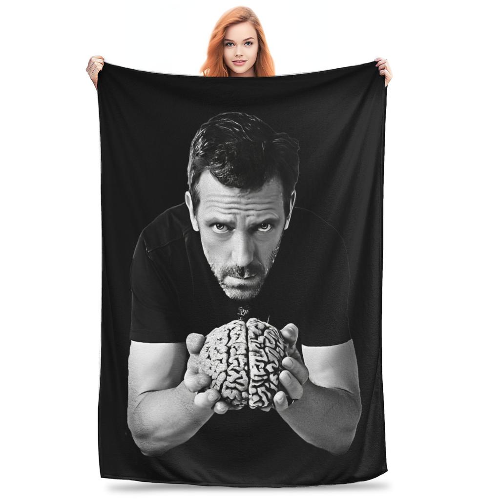 House MD TV Show Wool Blankets Awesome Throw Blankets for Home 150*125cm Quilt