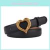 Leather Female Belt With Alloy Snap Closure For Trendy Jeans And Dress Accessory