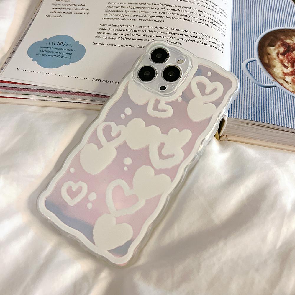 Dreamy Love Suitable for Iphone15 Apple 16 Mobile Phone Case 14pro Max Wave Edge 11 Girl X Laser 13