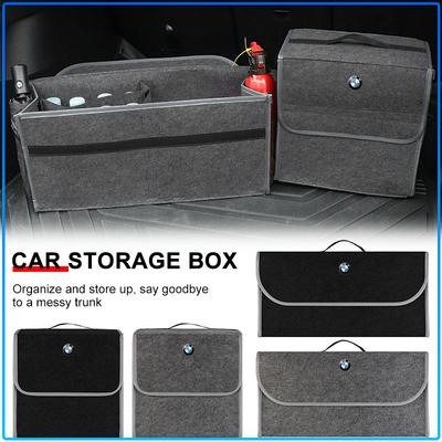 Pour E60 E46 E39 E38 E90 E36 F30 E30 E31 E34 F10 F20 E91 E53 E70 X1 X5 X3 X6 Coffre de Voiture Grande Capacité Boîte de Rangement pour Divers Sac Organisateur Boîte à Outils