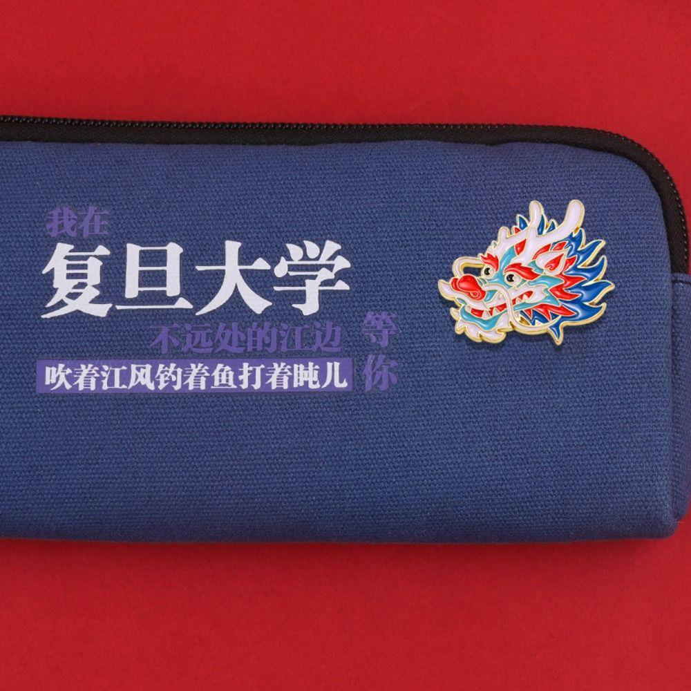 Dragon Head Dragon Year Brooch Dragon Year Cartoon Pin Brooch Fashion Dragon Head Brooch  Kids Gift