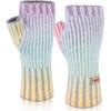 MCTi Winter Gloves Women, Warm Knitted Fingerless Mittens