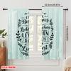 2pcs 2D Flat Printing Window Treatment Curtains Encounters Favorite People Make Life Worthwhile Polyester Without Electricity