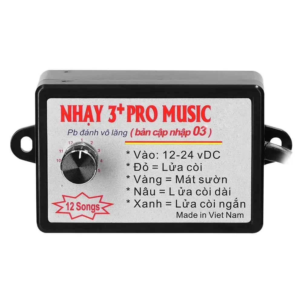 Car Horn Controller Electric Horn Speaker Sound Control Unit with 12 Sound Effects Switching 12-24V for Car Truck Marine Bo W6S3