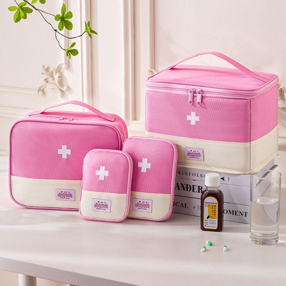 Empty Travel Pill Bottle Organizer Large Capacity Pill Pocket Portable Emergency Bag Outdoor