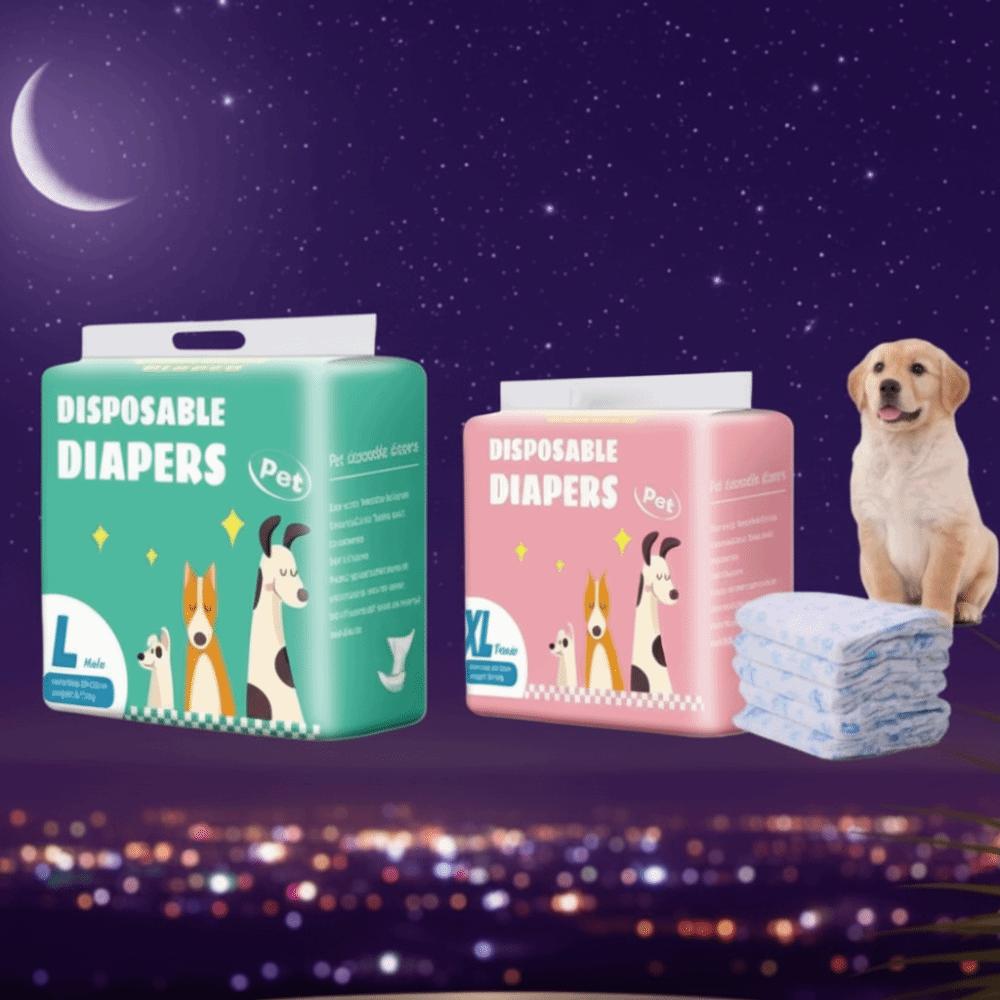 10Pcs/12Pcs New Males Females Dog Diapers Adjustable Safety Pants Disposable Nappies Pants Leakproof Physiological Underwear