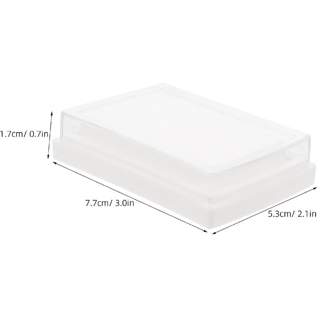 Tofficu 10-Piece Set of Empty Blank Ink Pad, Empty Blank Ink Pad, No Ink DIY Ink Stamp Pad, No Ink Fingerprin for Ink Refill DIY Painting